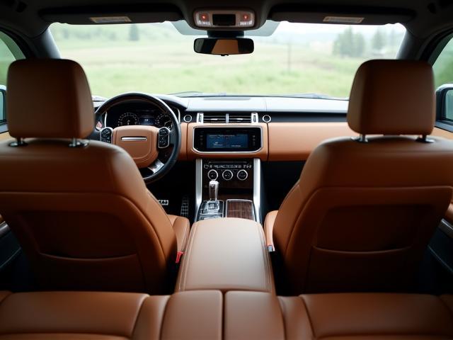 Immaculate interior of a luxury SUV after deep cleaning