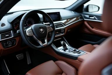 Detailed view of a perfectly cleaned car interior